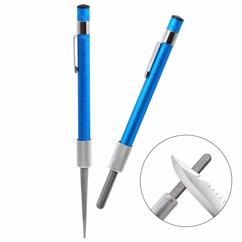 FYHJNC Glass and Crystal Saver File, Diamond Sharpener, Blue