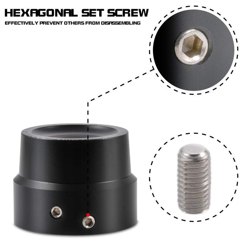 KaTur Black CNC Aluminum RC Front Axle Cover Cap Nut