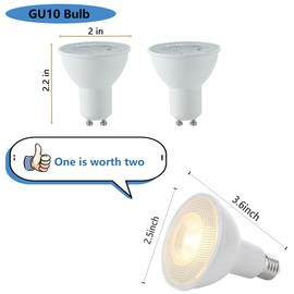 Bravsekai Par20 Led Spotlight Bulbs for 110v, 12 Packs 7w (40w Equivalent) 560 Lumens High Output, 6000k Cool White Led Spotlight Bulbs for Track Lighting