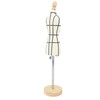 Miniature Dress Form with Stand Wood Base Sewing Mannequin Body