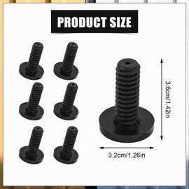 6pcs Replacement Long Bolts for Suncast Storage Sheds, Plastic Long Bolts Storage Shed Screws Accessories Bolts Compatible with Suncast Shed Parts (Black)