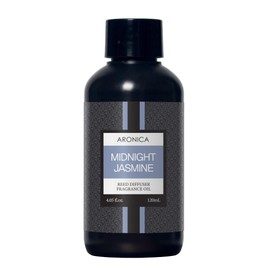 Aronica Reed Diffuser Oil Refill, 5.07oz, Midnight Jasmine - Fig Fragrance Essential Oil Diffuser Fig Essential Oils Refills for Home, Flower Market Scent, Room Oil Fragrance