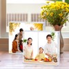 Sezanrpt Acrylic 4x4 Square Picture Frame, Magnetic Acrylic Picture Frames