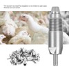 10pcs Stainless Steel Chicken Water Nipple Drinker Feeder Automatic Chicken