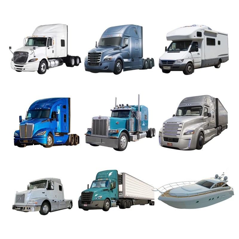 Semi Truck Sun Shade for Windshield and Side Window –