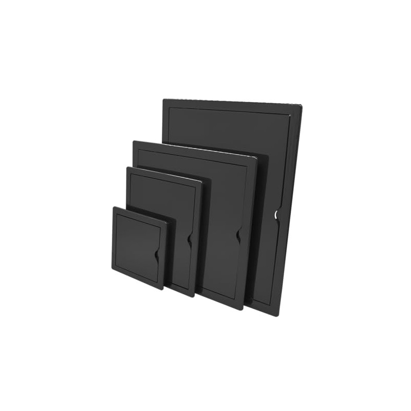 Miratic Inspection Flap Black ABS Material (15 x 30 cm)