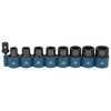 Makita E-16645 Impact Black Impact Socket Set 1/2 Inch 9-Piece