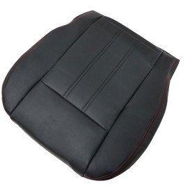 FZJDSD Black with red Stitch Driver or Passenger Side Bottom Leather Seat Cover Compatible with Chrysler Town and Country 2011 2012 2013 2014 2015 2016 Compatible with Dodge Grand Caravan 2008-2020