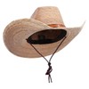 Mexican Style Wide Brim Safari Hat - Natural OSFM