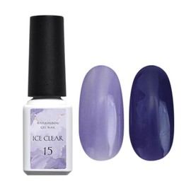 Adult Dull Pastel Color Gel "ICE Clear" Gel Nail Clear Clear Color and Sheer Color Gel, Popular, Self Gel Nail, Easy to Use (ICE Clear★sheer[15])