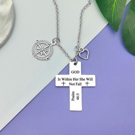 Christian Gifts for Women Faith Religious Gifts for Women Bible Verses Jewelry Gifts Inspirational Scripture Gifts First Communion Gift for Her Daughter Girls Faith Christening Keepsake for Sister