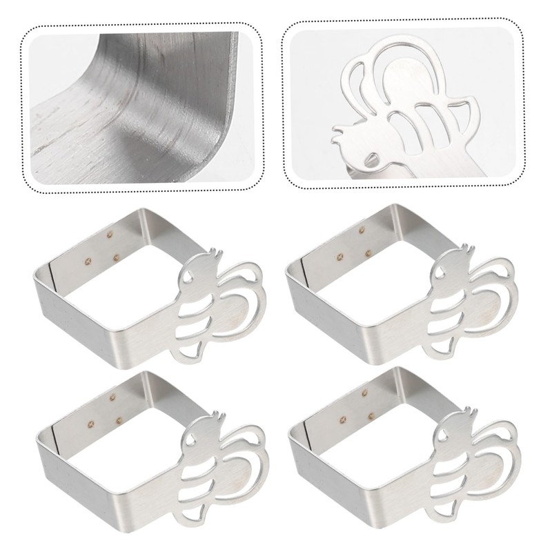 Tofficu 3sets Stainless Steel Tablecloth Clips Non Slip Fixator for