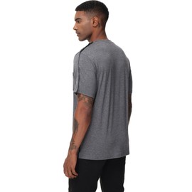 HIBOCT Post Shoulder Surgery Shirts for Men After Rotator Cuff Arm Surgery Shirts Tearaway Side Snap Shirt Hospital Clothes Dark Grey