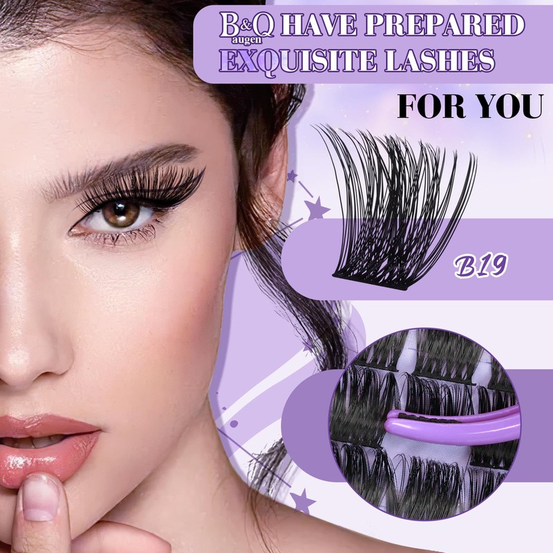 B&Q Wispy Lash Clusters Kit B19, DIY Lash Extension Kit