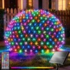 34 Colors Changing Net Lights Outdoor Solar & USB Powered,