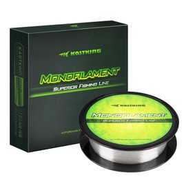 KastKing - Sedal de pesca de monofilamento premium, transparente, 600 yardas, 17 libras
