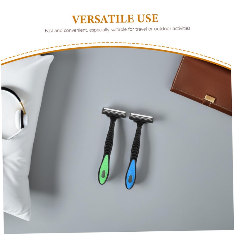 SAFIGLE 4pcs Men's Grooming Razor Portable Shaving Device for for