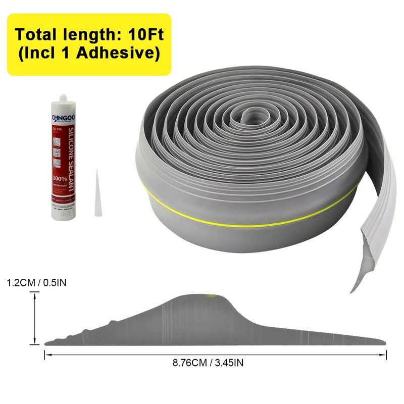 VUAOHIY Universal Garage Door Bottom Threshold Seal Rubber Strip with