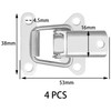 4 PCS 304 Stainless Steel Tension Clasp Spring Loaded Latch