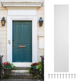 uxcell Door Kick Plate, 8 x 30 Inches Anodized Aluminum Kick Plate Door Plate, 1.5mm (1/16 Inch) Thickness, for Exterior Front Door or Back Door, Silver (Single Pack)