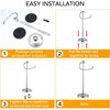 BESy 17 Inch Polished Chrome Stand Towel Bar Hanger Hand