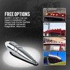 Partsam 5pc Super Bright Amber Yellow 17 LED Clear Lens
