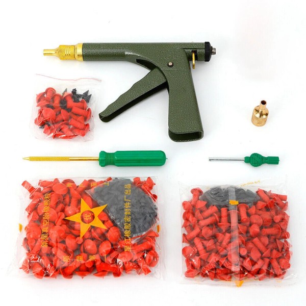 SENDERPICK Tire Plugger Tubeless Tire Wheel Repair Gun Kit Mushroom