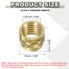 PATIKIL Threaded Inserts M8x8x10mm, 20 Pcs Brass Heat Set Insert