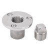 50mm Boat Garboard Drain Plug Stainless Steel Mirror Polish UV