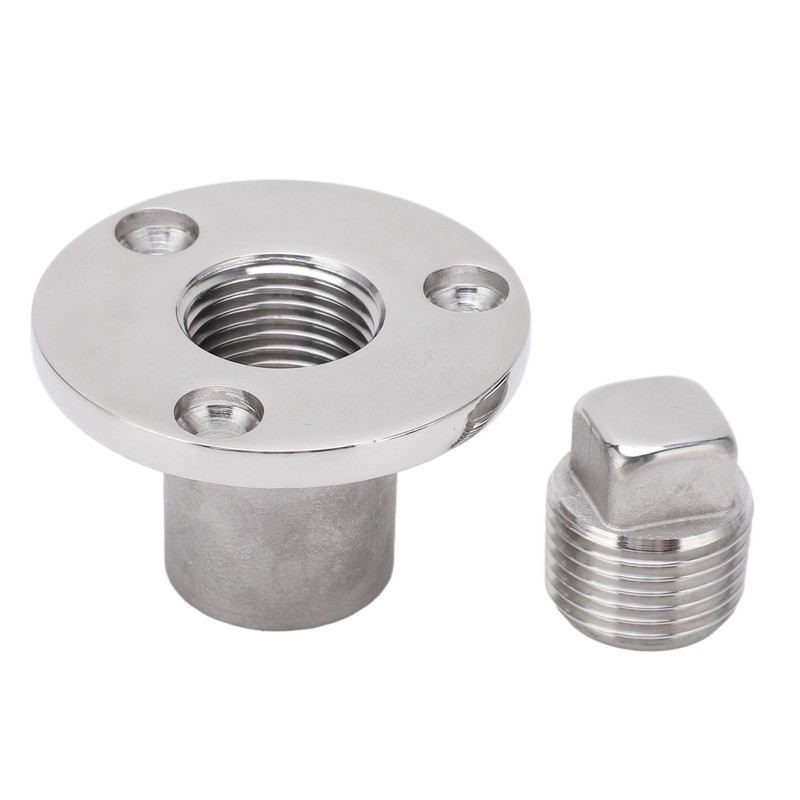 50mm Boat Garboard Drain Plug Stainless Steel Mirror Polish UV