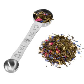 Boomers Gourmet - Duo Tea Serving Spoon Measuring Spoon Stainless Steel - Tea Measure I Tea Measuring Spoon I Coffee Spoon Scoop for Tea and Coffee Powder - 1 Piece