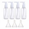 Set di 4 Flaconi da Viaggio 60 ml per Liquidi