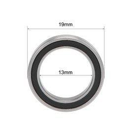 sourcing map MR1319-2RS Ball Bearings Deep Groove Ball Bearing Set 13 x 19 x 4 mm Double Shielded Chrome Steel P0 Skateboard Bearings Mini Ball Bearings