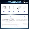 hykolity 10 Pack LED Shop Light 4FT, T5 Integrated Single