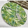 Tommy Bahama Green Blue Tropical Palm Leaves MELAMINE Dinner Plates