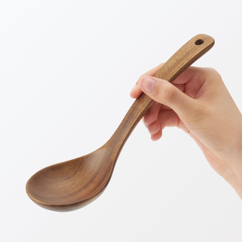 MUJI MC104A4S Acacia Soup Spoon, Large