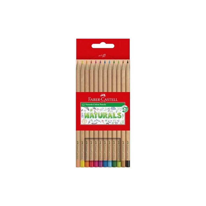 ファーバーカステル(Faber-Castell) 色鉛筆 ナチュラル 12色セット 27181001