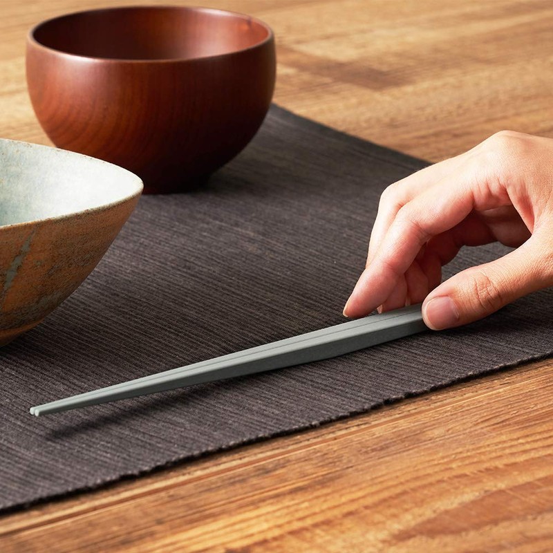 +d UKI HASHI d-364-RD Light Crimson Raised Tip Chopsticks Ukihashi