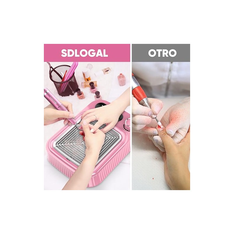 2en1 Taladro De Uñas Pulidor Esmeril Drill Profesional 45000