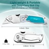Vickay Box Cutter, Utility Knife with Belt Clip, Stainless Steel