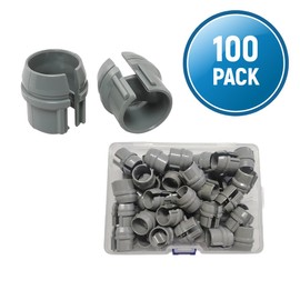 (Pack of 100) Axiomdeals 1/2" Plastic Cable Connectors Non-Metallic Snap in Style for Romex 14/2-10/3, 14/2, 12/2, 14/3 AWG Electrical Wire ETL Approved for Potlights Gimbals Junction Boxes