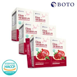 Bottu The Richer Pomegranate Collagen Stick 15g x 30 Packs x 6 Boxes / 보뚜 더 진한 석류 콜라겐 스틱 15g 30포 x 6박스
