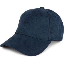 styleBREAKER 6-Panel Cap in Suede Look, Baseball Cap, Adjustable, Unisex 04023049, Colour:Navy