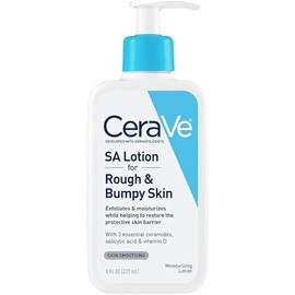 CeraVe CeraVe SA Lotion for Rough & Bumpy Skin, Vitamin D, Hyaluronic Acid, Lactic Acid & Salicylic Acid Lotion, Fragrance Free & Allergy Tested, 8 Ounce