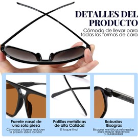 Lukovee 4 Pcs Gafas de Sol Modas Vintage Unisex Adulto, Gafas de sol Aviador con Montura Grande, Protección UV400 para Conducir, Viajar, Decoración Diaria