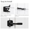HOME MASTER HARDWARE Gate Latch for Wooden Fence Gates, Self-Locking