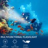 LIAISIMI Diving Torch Professional Bright Waterproof Safety Underwater Lamp 3