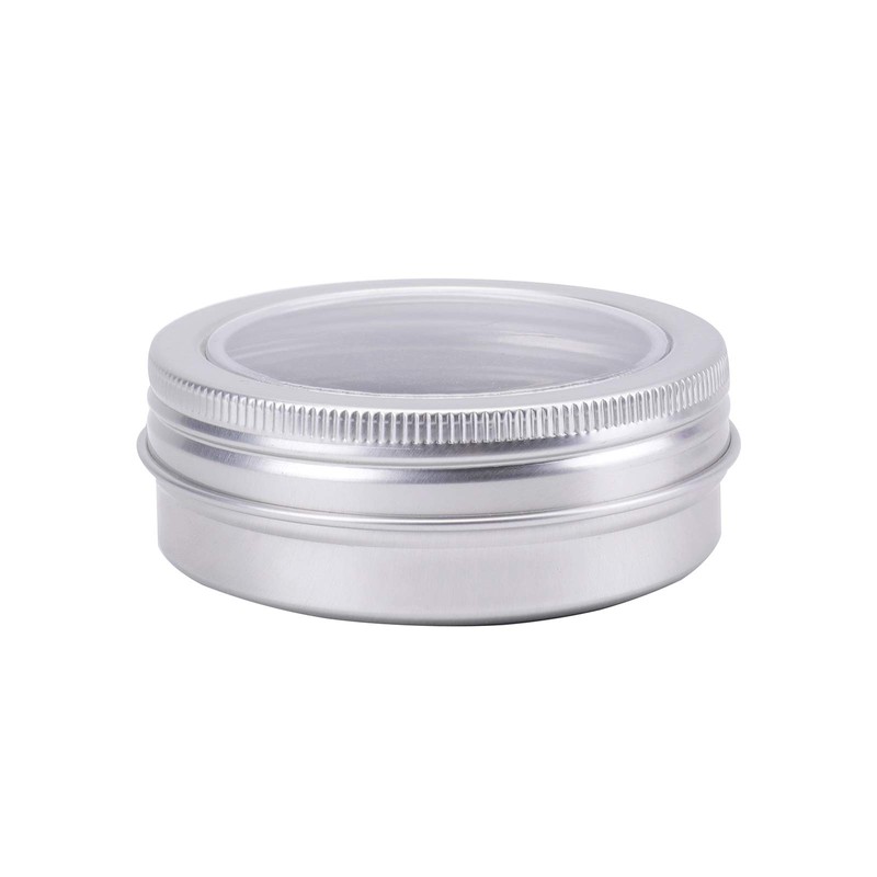 Foraineam 40 Pack 2 Ounce Round Tin Cans Metal Empty