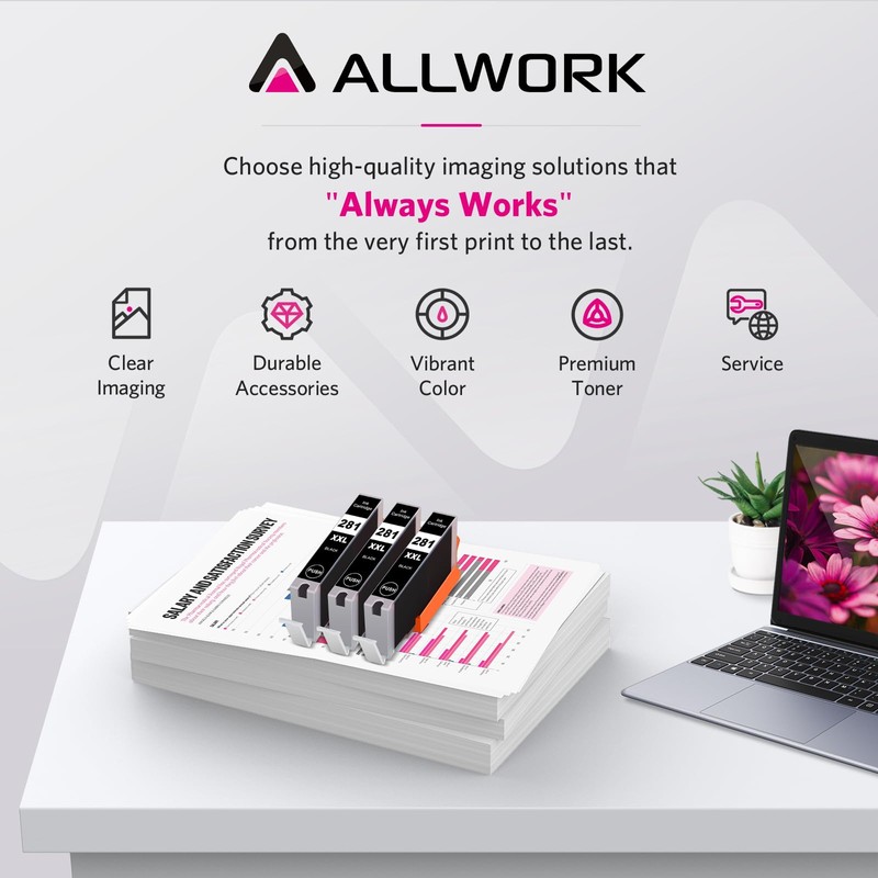ALLWORK ALLWORK CLI-281XXL Compatible for Canon 281 TR8620a Ink Cartridges
