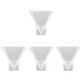 VILLCASE 4pcs Pyramid Shape Molds, Pyramid Mould Geometric Epoxy Resin Moulds for DIY Crafting, Home Decoration